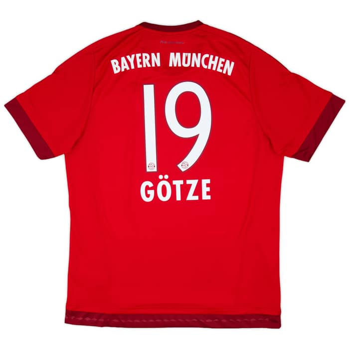 2015-16 Bayern Munich Home Shirt Gotze #19