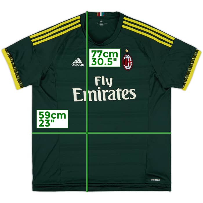 2015-16 AC Milan Third Shirt - 8/10 - (XL)