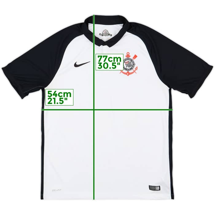 2015 Corinthians Home Shirt - 7/10 - (L)
