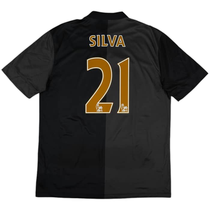 2013-14 Manchester City Away Shirt Silva #21 - 10/10 - (L)