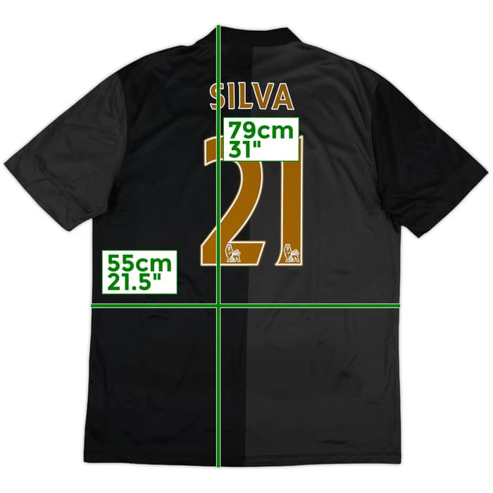 2013-14 Manchester City Away Shirt Silva #21 - 10/10 - (L)