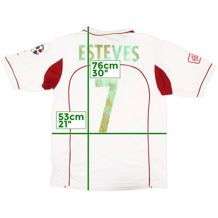 2006-07 Reggina Match Issue Away Shirt Esteves #7