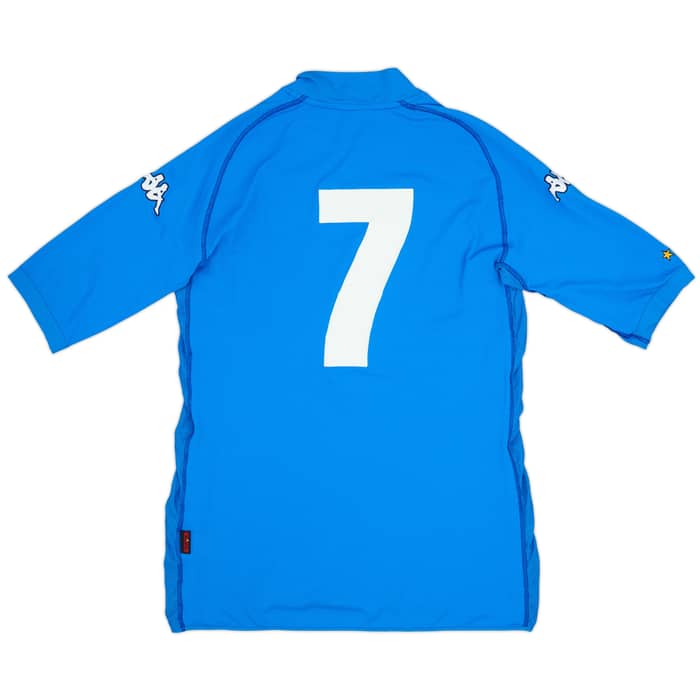 2002 Italy Home Shirt #7 - 8/10 - (XL)