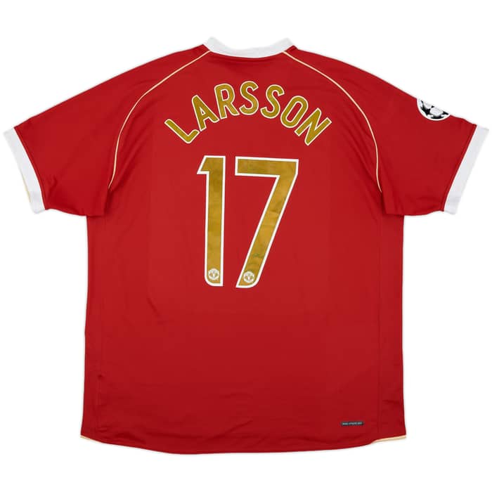 2006-07 Manchester United Home Shirt Larsson #17 - 5/10 - (XXL)