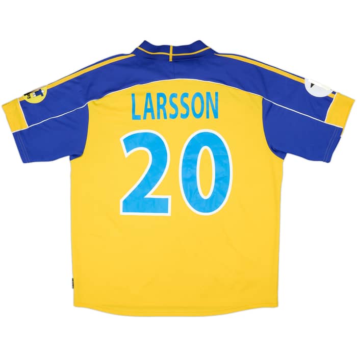 2000-02 Sweden Home Shirt Larsson #20 - 7/10 - (XL)