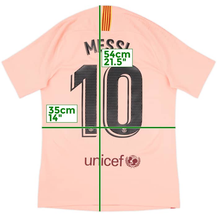 2018-19 Barcelona Authentic Third Shirt Messi #10 - 8/10 - (M)