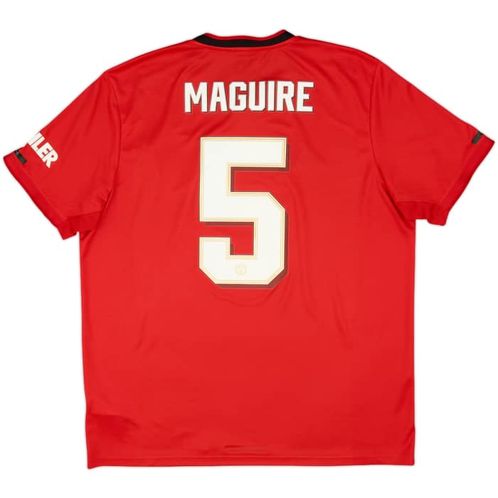 2019-20 Manchester United Home Shirt Maguire #5 - 7/10 - (XL)