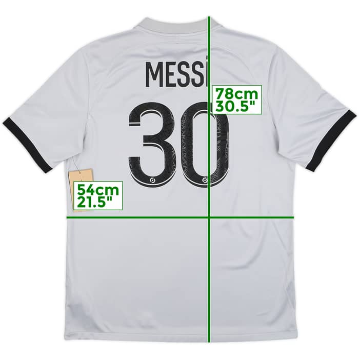 2022-23 Paris Saint-Germain Away Shirt Messi #30 (L)