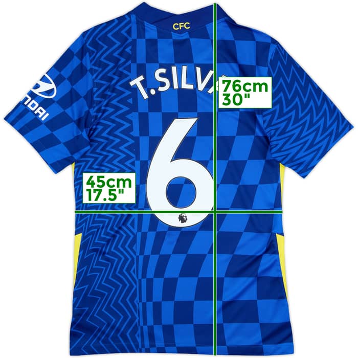 2021-22 Chelsea Home Shirt T.Silva #6 - 10/10 - (S)