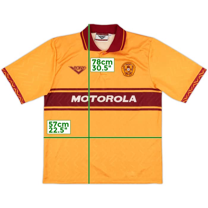 1994-96 Motherwell Home Shirt - 8/10 - (XL)