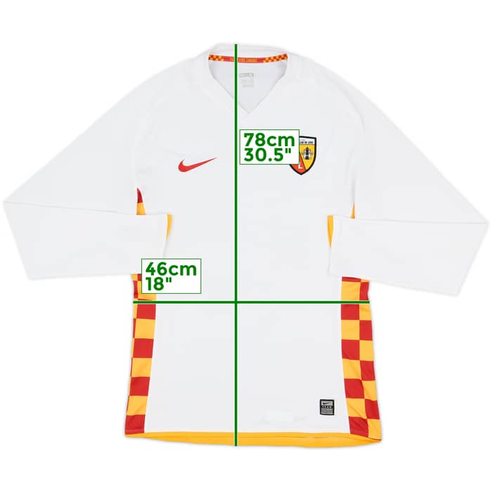 2008-09 Lens Away L/S Shirt - 8/10 - (L)