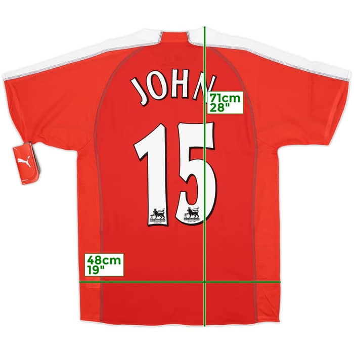 2005-06 Fulham Away Shirt John #15 (XL.Boys)