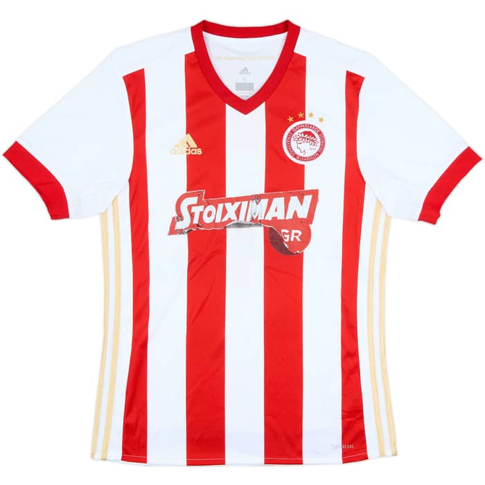 2017-18 Olympiakos Home Shirt - 4/10 - (S)