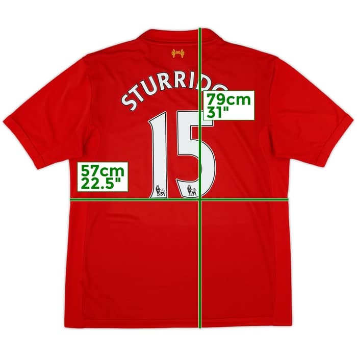 2012-13 Liverpool Home Shirt Sturridge #15 - 7/10 - (XL)