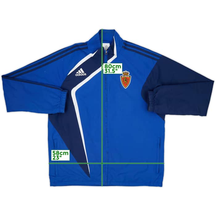 2008-09 Real Zaragoza adidas Track Jacket - 6/10 - (L/XL)