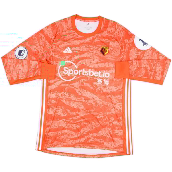 2019-20 Watford Match Issue Signed GK Shirt Foster #26
