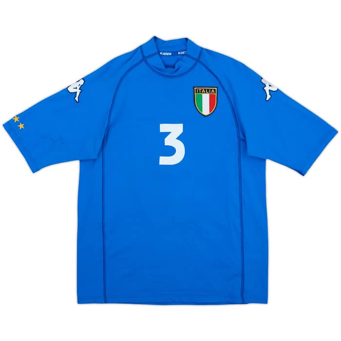 2000-01 Italy Home Shirt Maldini #3 - 9/10 - (S)