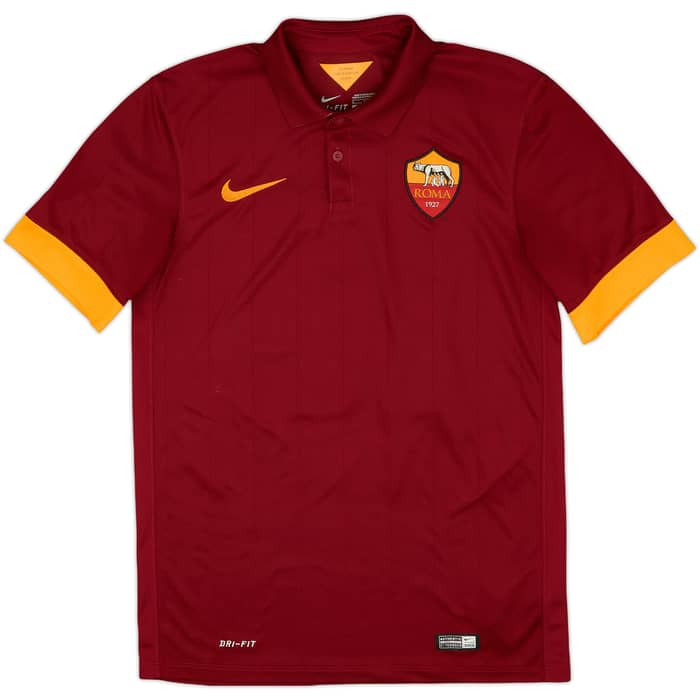 2014-15 Roma Home Shirt De Rossi #16 - 9/10 - (S)