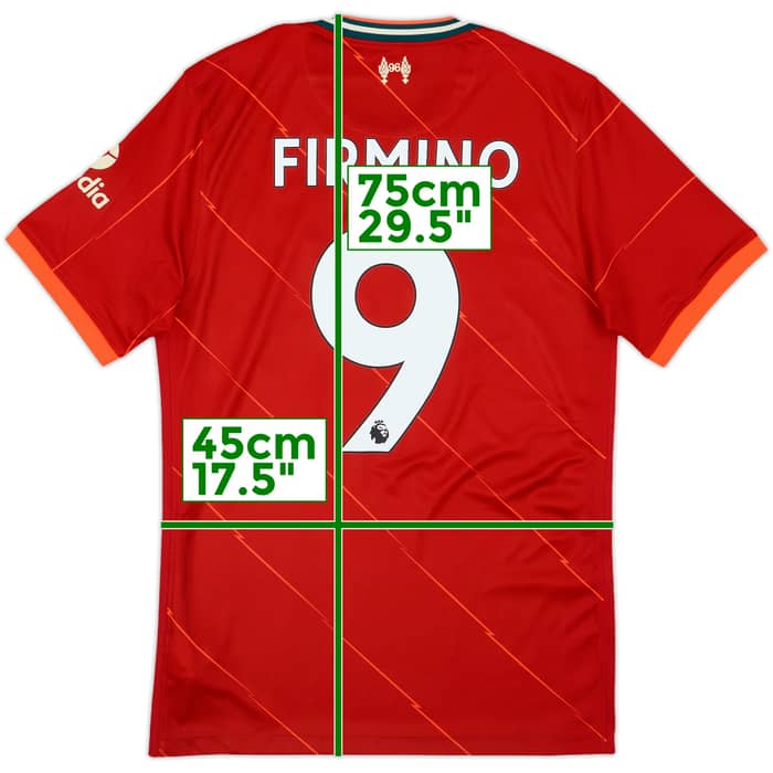 2021-22 Liverpool Home Shirt Firmino #9 - 9/10 - (S)