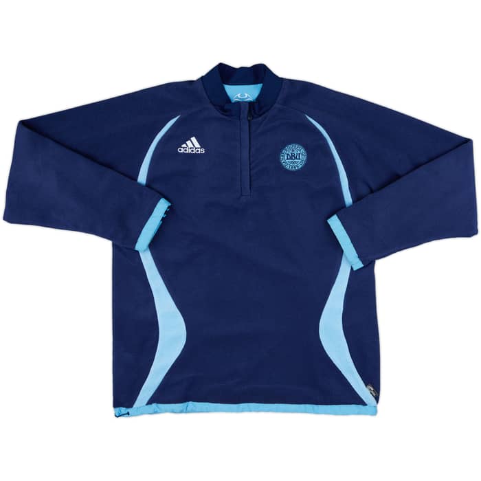 2006-08 Denmark adidas Reversible Fleece 1/4 Zip Top - 8/10 - (L)
