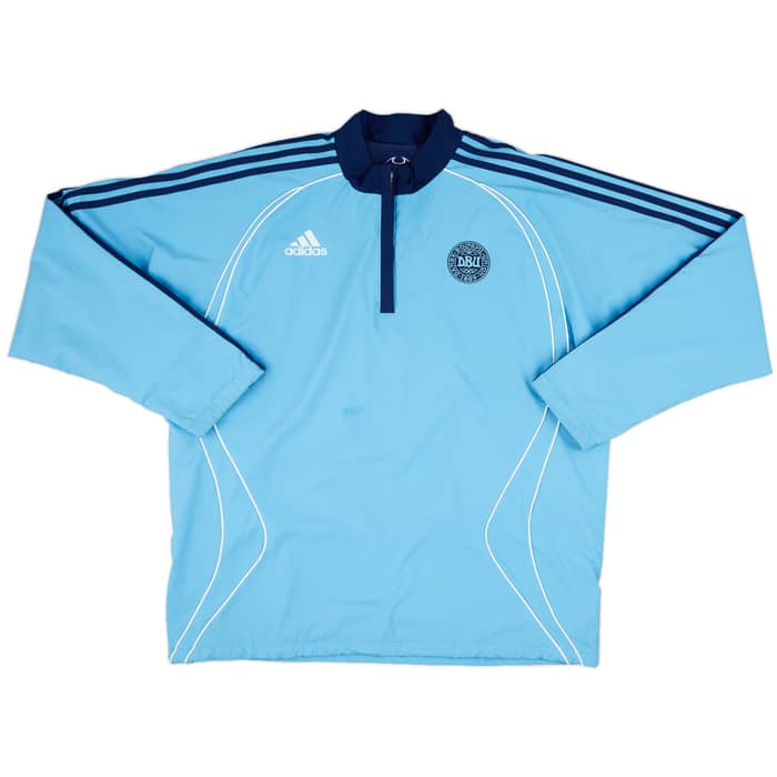 2006-08 Denmark adidas Reversible Fleece 1/4 Zip Top - 8/10 - (L)
