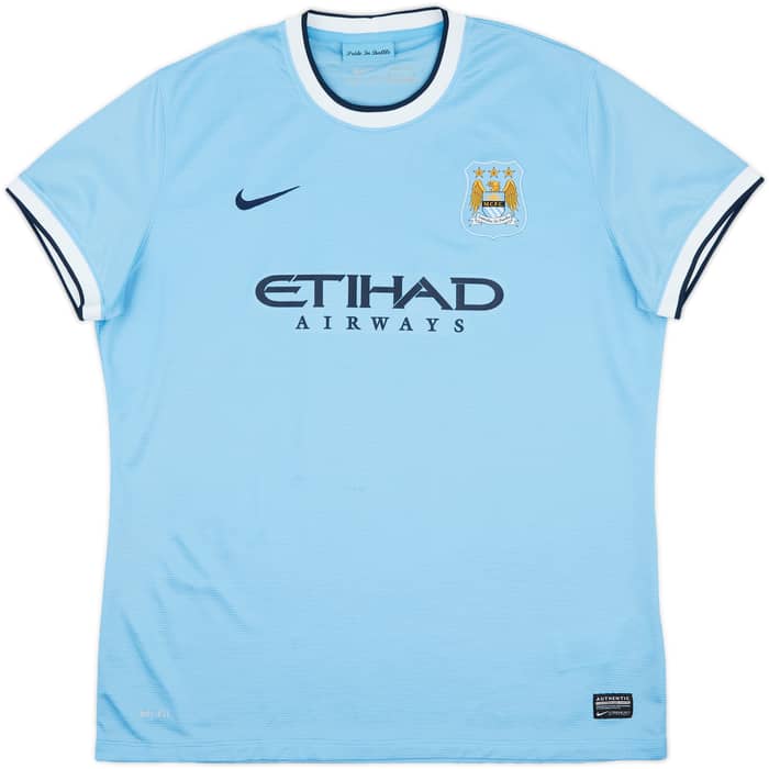2013-14 Manchester City Home Shirt - 7/10 - (Women's XL)
