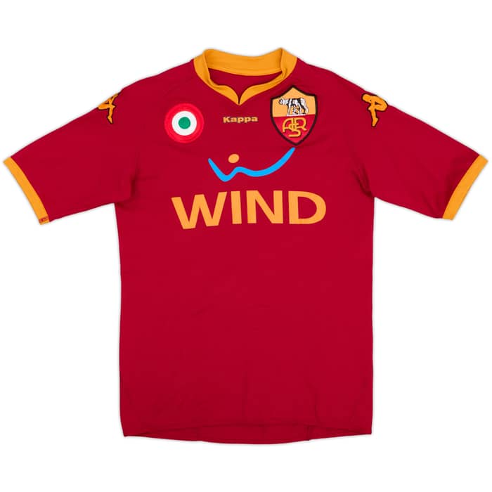 2007-08 Roma Home Shirt Totti #10 - 7/10 - (S)
