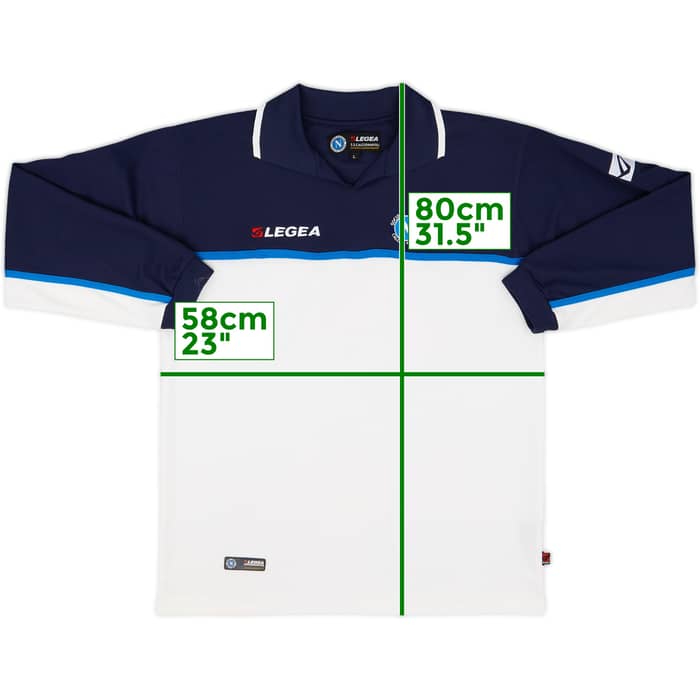 2003-04 Napoli Legea Polo L/S Shirt - 7/10 - (L)