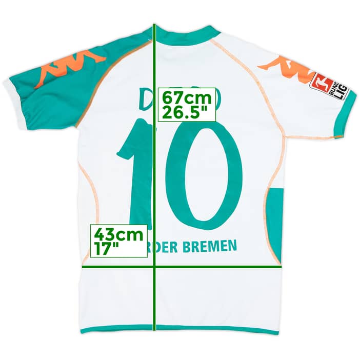 2006-07 Werder Bremen Home Shirt Diego #10 - 7/10 - (S)
