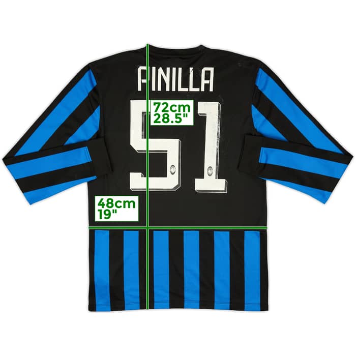 2014-15 Atalanta Home L/S Shirt Pinilla #51 - 5/10 - (M)