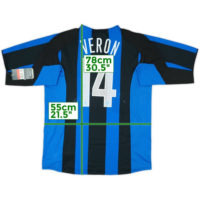 2004-05 Inter Milan Home Shirt Veron #14 (L)