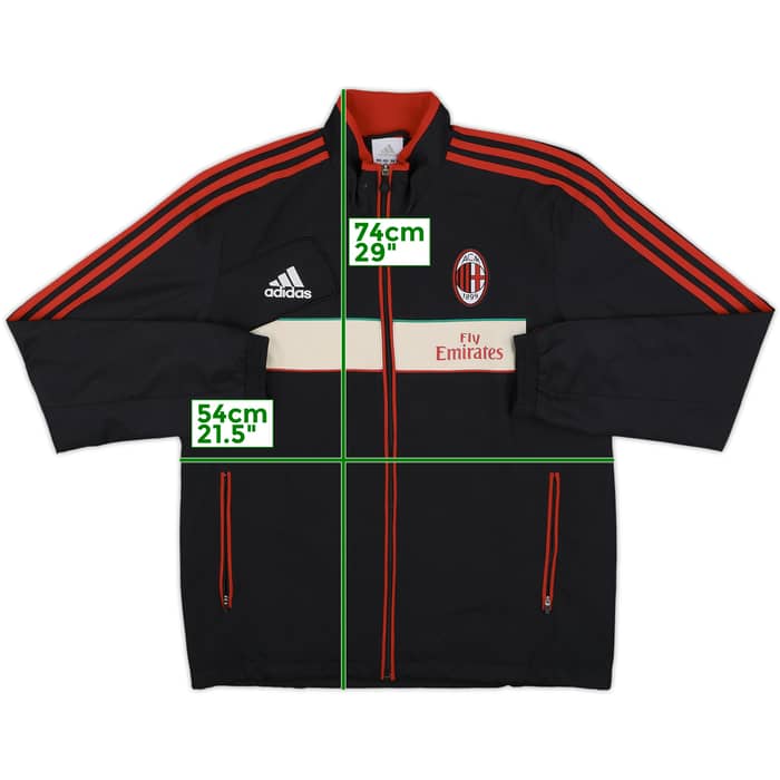 2012-13 AC Milan adidas Track Jacket - 8/10 - (M/L)