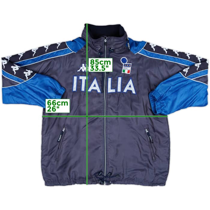 1999-00 Italy Kappa Hooded Rain Jacket - 8/10 - (XL)