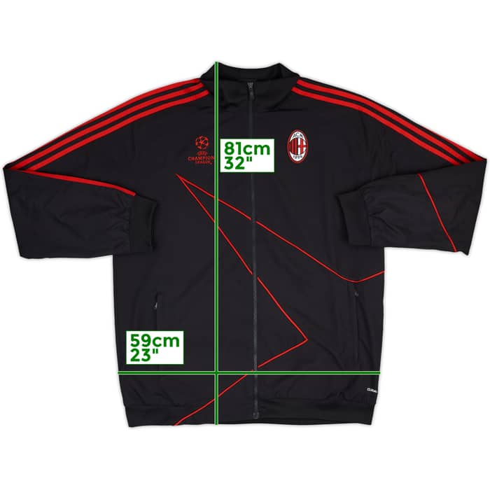 2009-10 AC Milan adidas CL Track Jacket - 9/10 - (L)