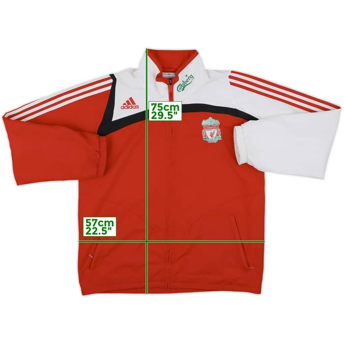 2008-09 Liverpool adidas Track Jacket - 8/10 - (L)