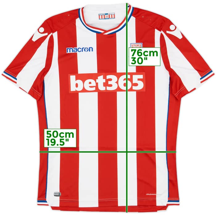 2017-18 Stoke City Home Shirt - 10/10 - (L)