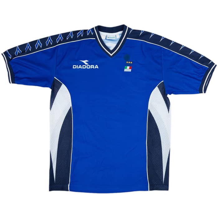 1992-94 Italy FIGC Diadora Training Shirt - 8/10 - (XL)