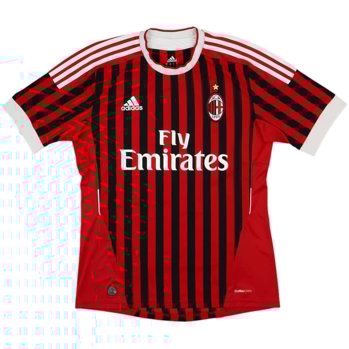2011-12 AC Milan Home Shirt - 5/10 - (M)