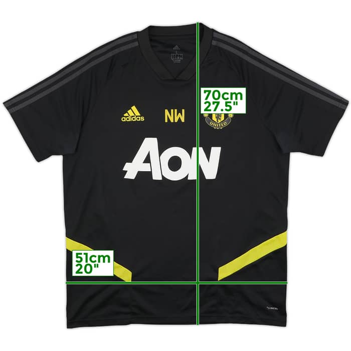 2019-20 Manchester United Staff Issue adidas Training Shirt 'NW' - 9/10 - (L)