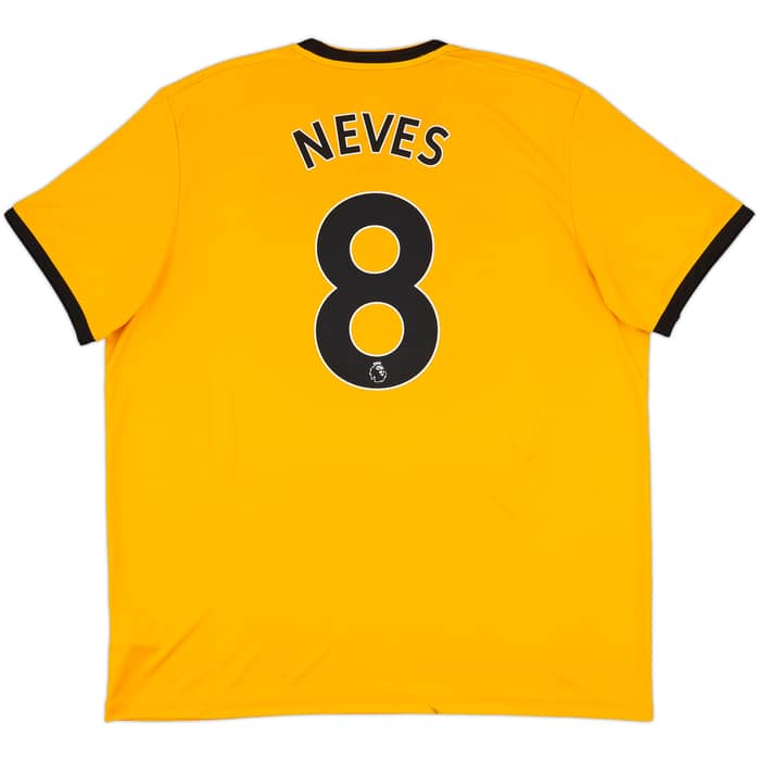 2018-19 Wolves Home Shirt Neves #8 - 7/10 - (XXL)