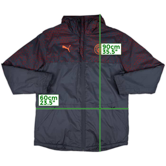 2023-24 Manchester City Puma Padded Bench Coat - 10/10 - (L)