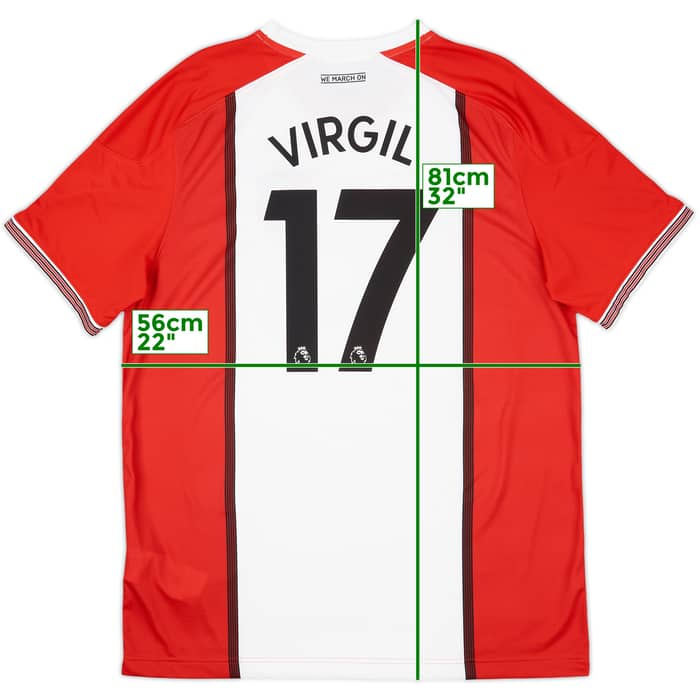 2017-18 Southampton Home Shirt Virgil #17 - 8/10 - (XL)