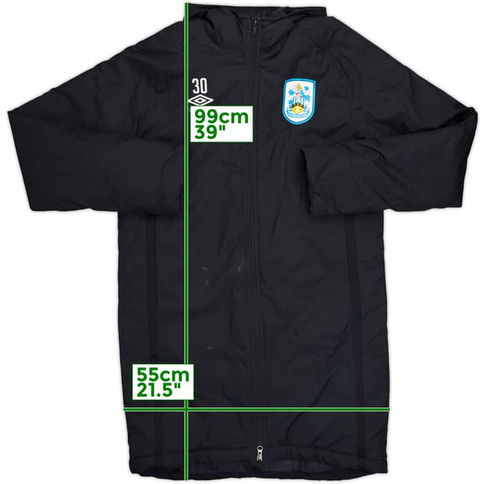 2020-21 Huddersfield Umbro Player Issue Hooded Padded Bench Coat #30 - 6/10 - (M)