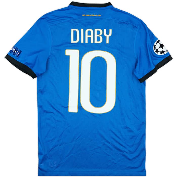 2016-17 Club Brugge Match Issue Champions League Home Shirt Diaby #10