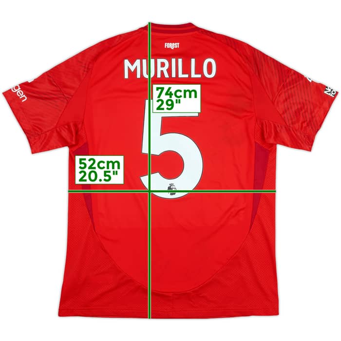 2024-25 Nottingham Forest Match Worn Home Shirt Murillo #5