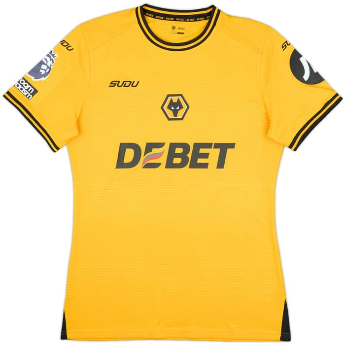 2024-25 Wolves Match Issue Home Shirt Strand Larsen #9