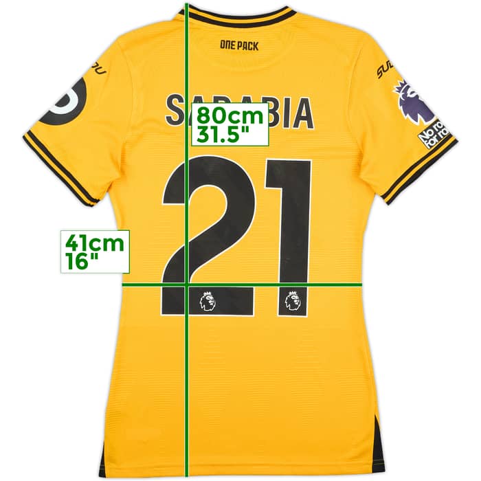 2024-25 Wolves Match Issue Home Shirt Sarabia #21