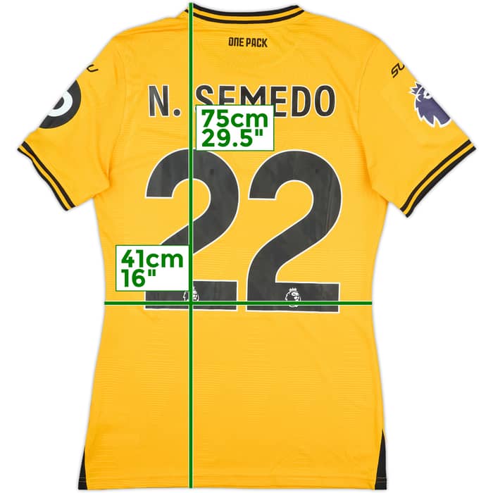 2024-25 Wolves Match Issue Home Shirt N. Semedo #22