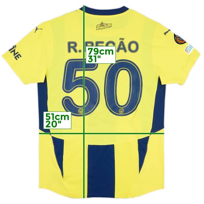 2024-25 Fenerbahce Match Issue Europa League Home Shirt R. Becao #50
