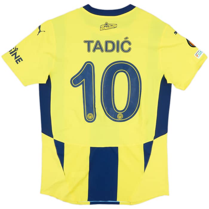 2024-25 Fenerbahce Match Issue Europa League Home Shirt Tadic #10
